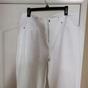 Jeans NYDJ Barbara BootCut White Jeans, stretch tech, Size 18W, with tags,